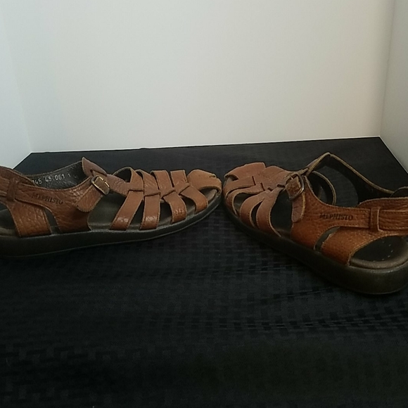 Mephisto Sam Leather Sandals Size US Mens 9 - Picture 4 of 8